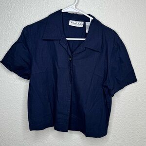 Victoria Holley Navy Blouse